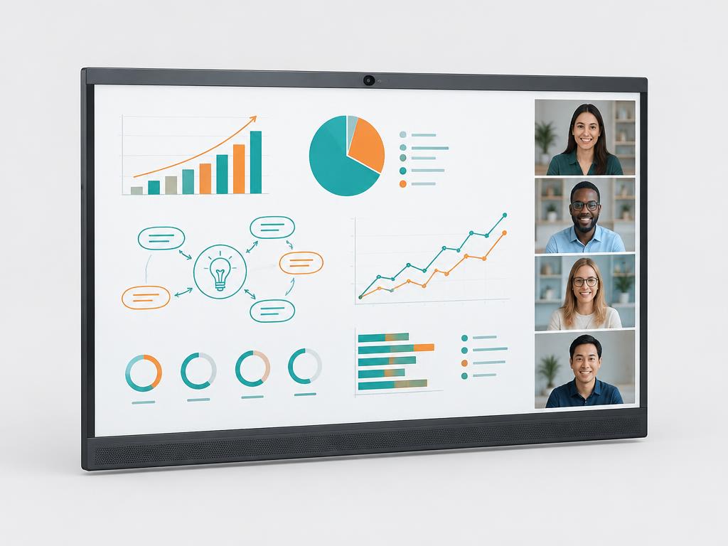 QUINEX M5 Plus Meeting Board — representative product visualization