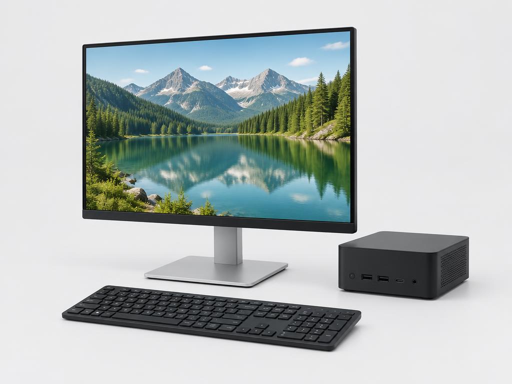 QUINEX PC12 Computer & Monitor — representative product visualization