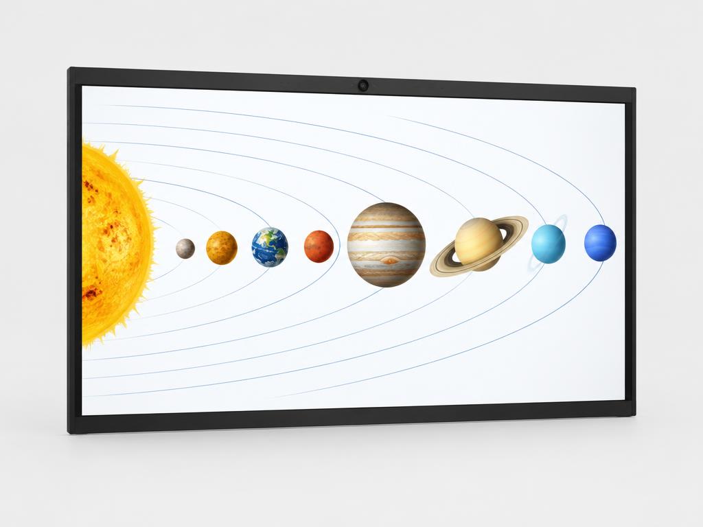 QUINEX S4 Interactive Panel — representative product visualization